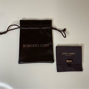 Roberto Coin and John Hardy Jewelry Pouches